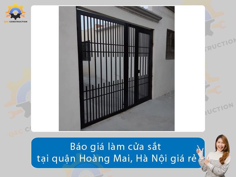 Báo giá làm cửa sắt tại Hoàng Mai, Hà Nội giá tốt