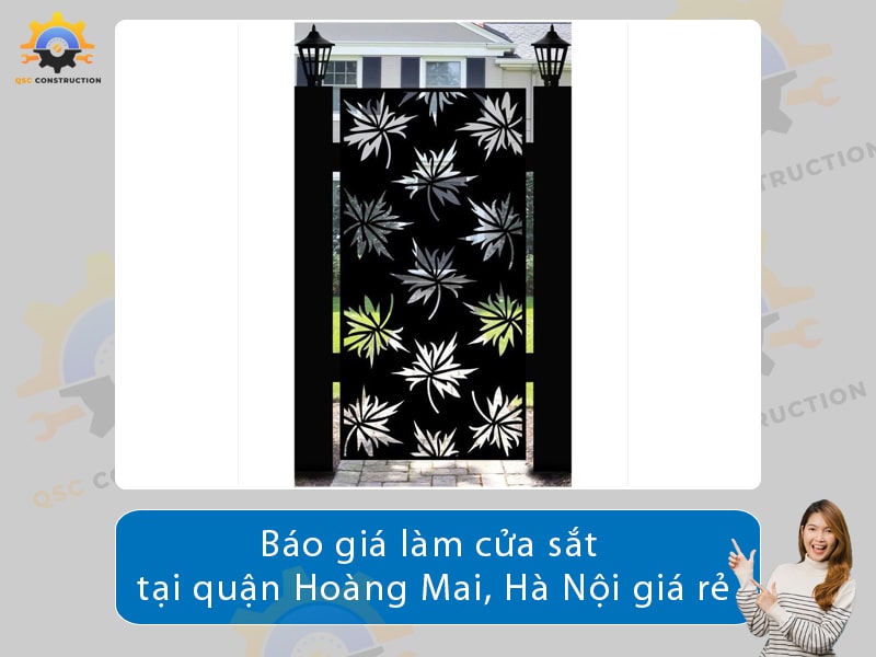 Báo giá làm cửa sắt tại Hoàng Mai, Hà Nội giá tốt