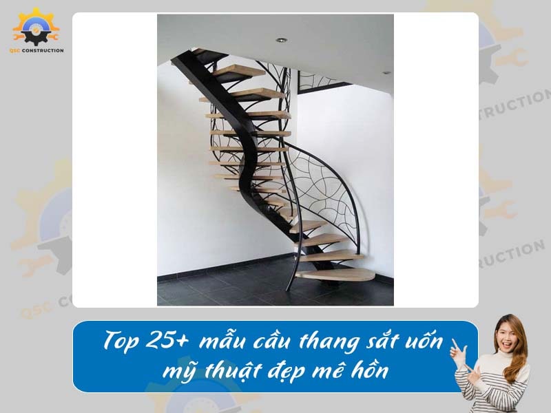 Top 25+ mẫu cầu thang sắt uốn mỹ thuật đẹp mê hồn