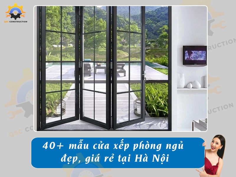 Báo giá 40+ mẫu cửa xếp phòng ngủ đẹp, giá rẻ tại Hà Nội