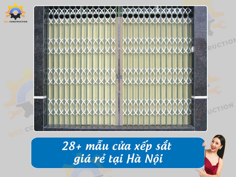 Báo giá 28+ mẫu cửa xếp sắt giá rẻ tại Hà Nội